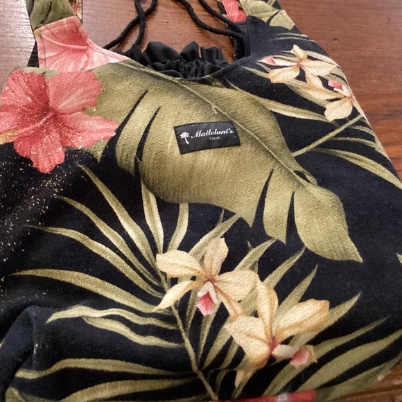 Hawaiian Mailelani barkcloth shoulder bag Kauai, Hawaii - Picture 2 of 7